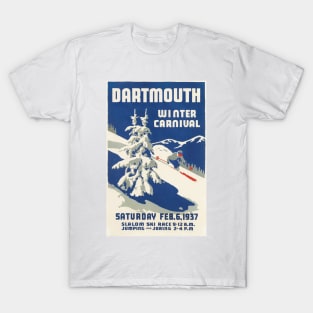 Vintage Dartmouth Winter Carnival 1937 T-Shirt